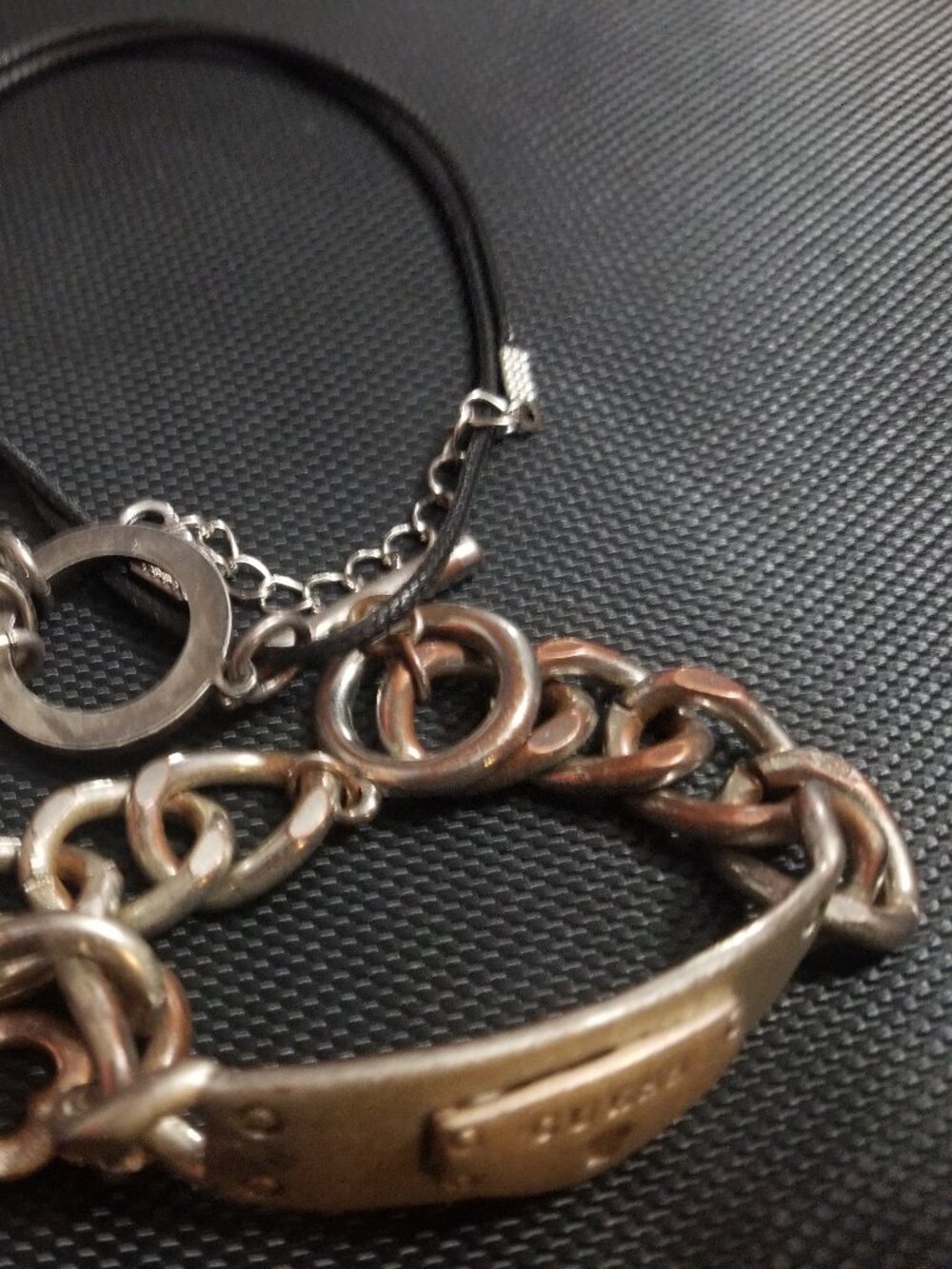 Vintage GUESS Lock Toggle Bracelet and Necklace